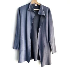Athleisure by Sioni blue cardigan sweater size small
